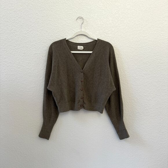 Cropped Ribbed Cardigan - Picture 1 of 5